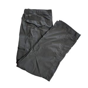 Columbia Sportswear Gray Cargo Nylon‎ Hiking Walking Pants Sz 40